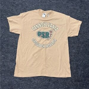 Gildan Tan Pennsylvania Sasquatch Research Tee